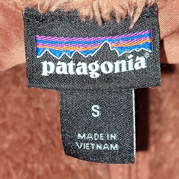 PATAGONIA Fleece Vest, S, Furry/Fleece Cedar/Rust, Zipper front, Stand up collar - Picture 12 of 16